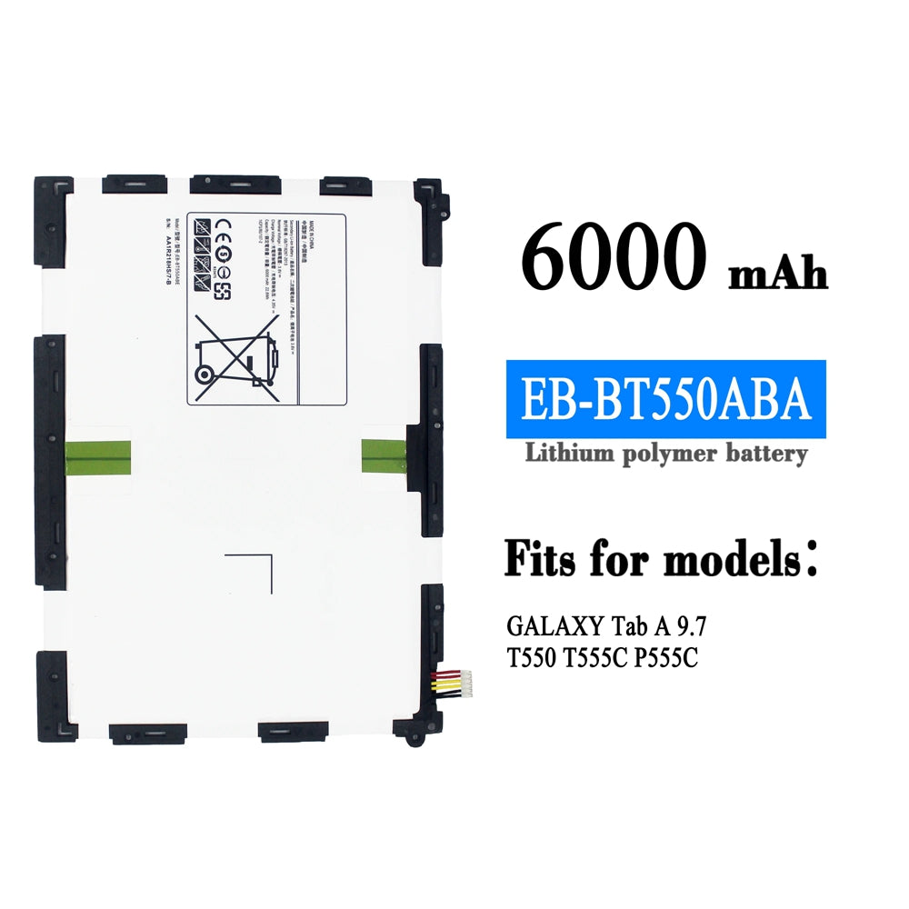 Batterie de remplacement pour tablette Samsung Tab A 9,7 Batterie de remplacement pour tablette Samsung Tab A 9,7